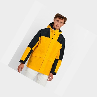 Aigle Impermeabili Colour-block Giacche Parka Uomo Gialle Nere | WYT-368591