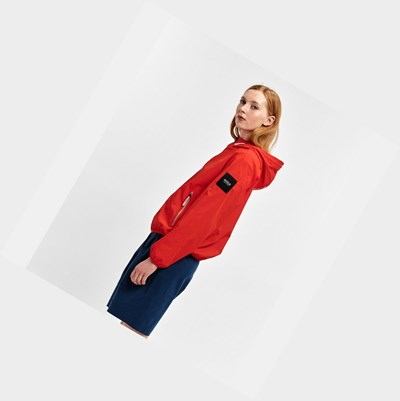 Aigle Packable & Acqua-repellent Bomber Cappotti & Giacca Donna Rosse | TPZ-129654