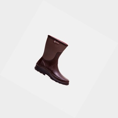 Aigle Rubber Leisures Stivali da Pioggia Uomo Bordeaux | SUG-583671