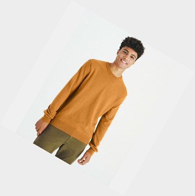 Aigle The Basic Crew-neck Felpe Uomo Arancioni | SWI-823549