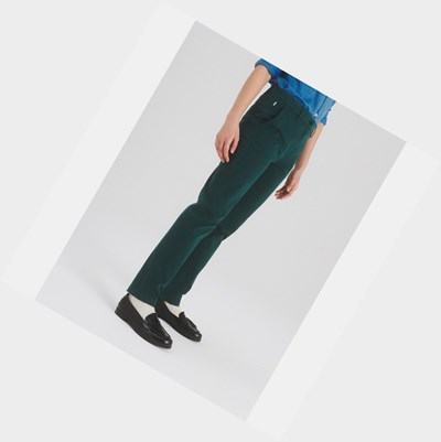 Aigle The Cotone Chino Pantaloni Donna Verdi | XJP-213740