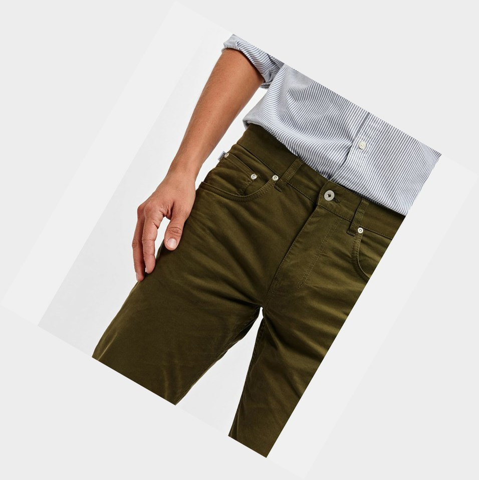 Aigle 5-pocket Dritto-leg Pantaloni Uomo Verde Oliva | GCY-352904