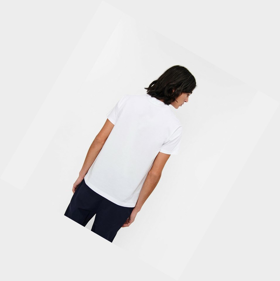 Aigle A Sleeves Tee Shirt With Dry Fast Function Magliette Uomo Bianche | GUC-085142