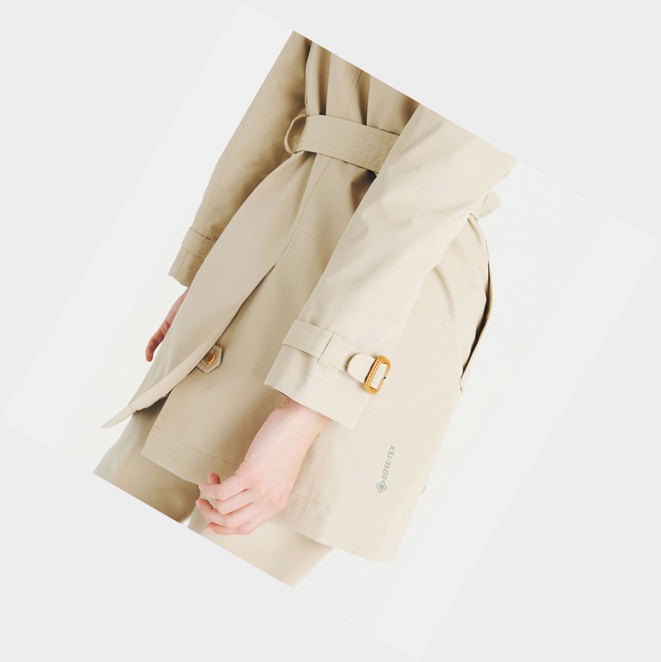 Aigle Gore-tex Trench Cappotti & Giacca Donna Beige | WQS-034712