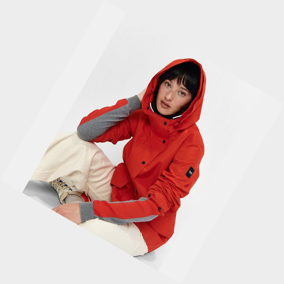 Aigle Impermeabili And Windproof Giacche Parka Donna Rosse | RKB-540189