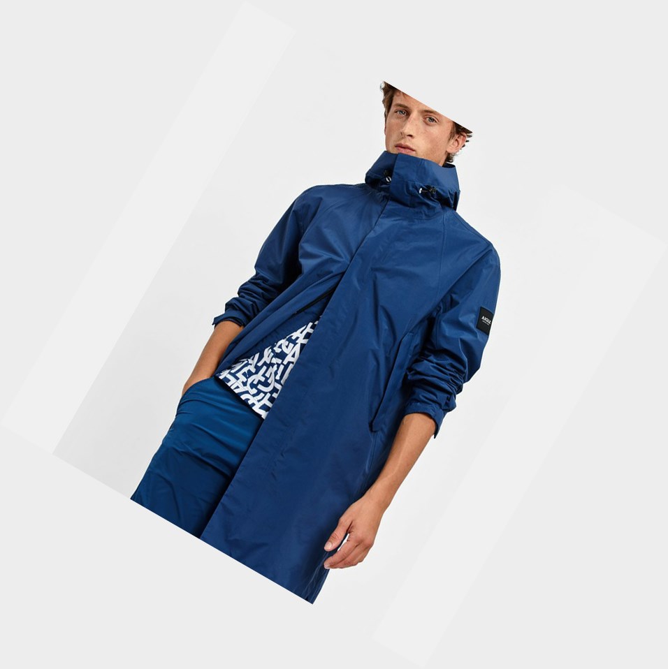 Aigle Long Impermeabili And Windproof Cappotti & Giacca Uomo Blu | INL-435780