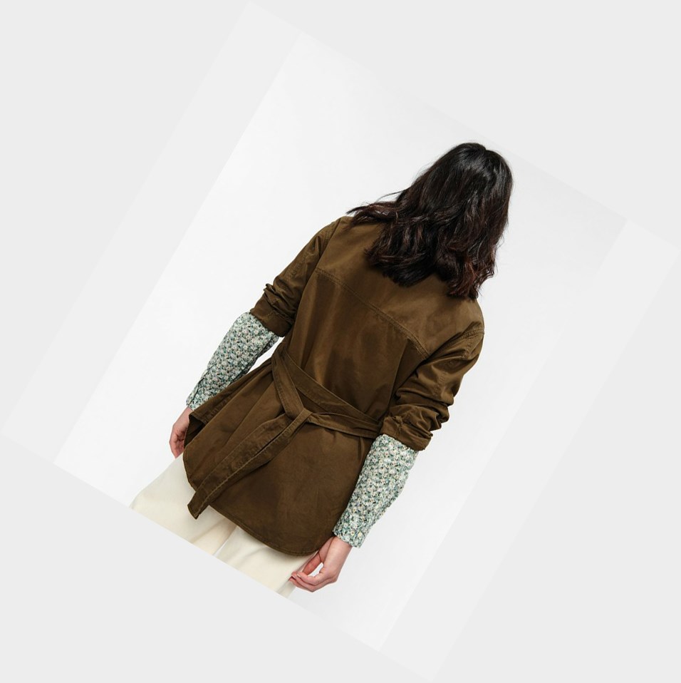 Aigle Oversized Windproof Cappotti & Giacca Donna Khaki | BHY-218403