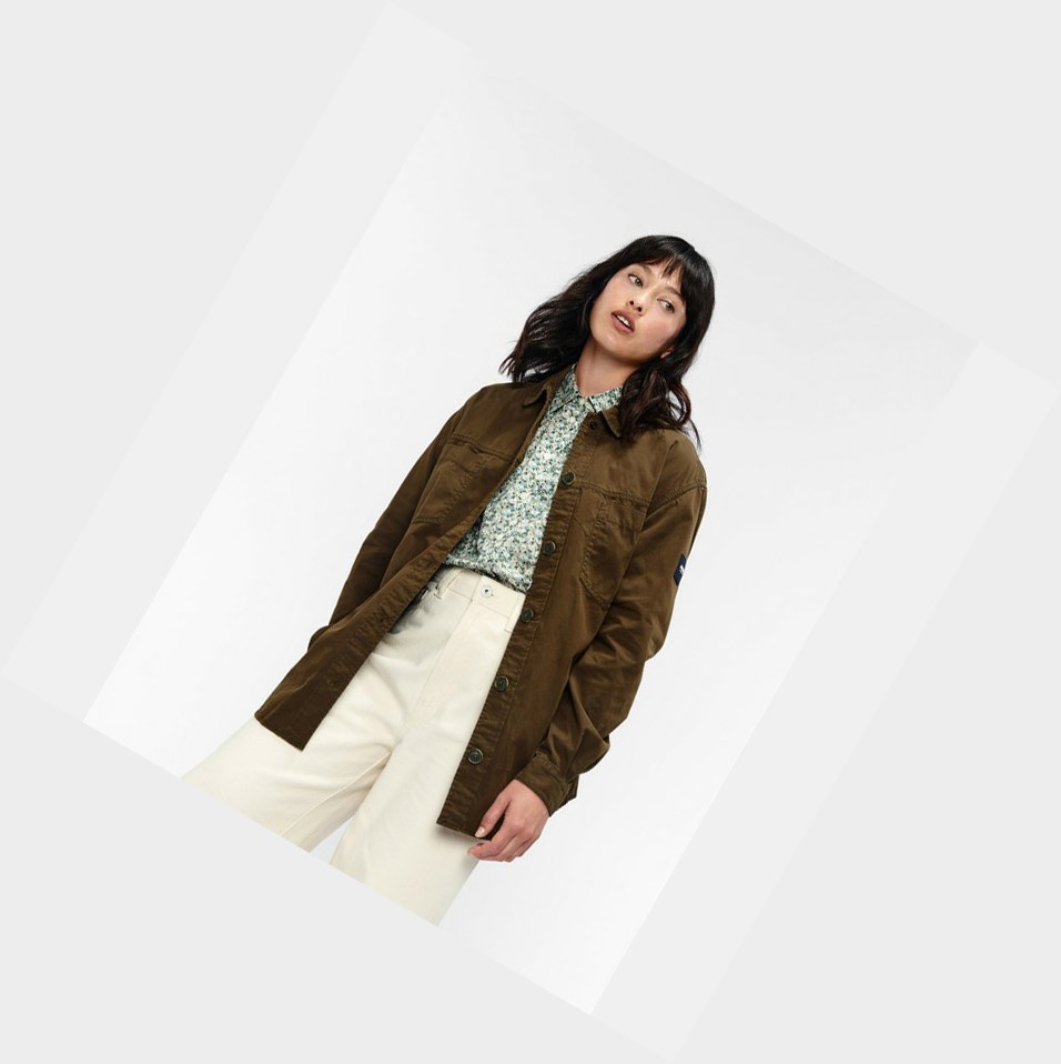 Aigle Oversized Windproof Cappotti & Giacca Donna Khaki | BHY-218403