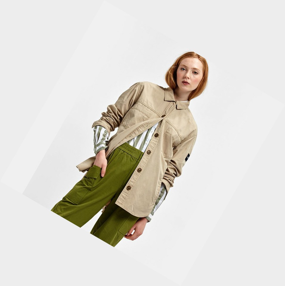 Aigle Oversized Windproof Cappotti & Giacca Donna Beige | LEU-490673