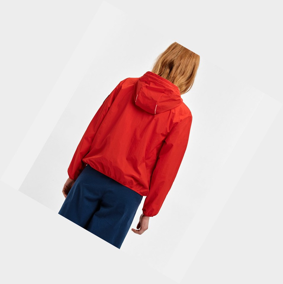 Aigle Packable & Acqua-repellent Bomber Cappotti & Giacca Donna Rosse | TPZ-129654