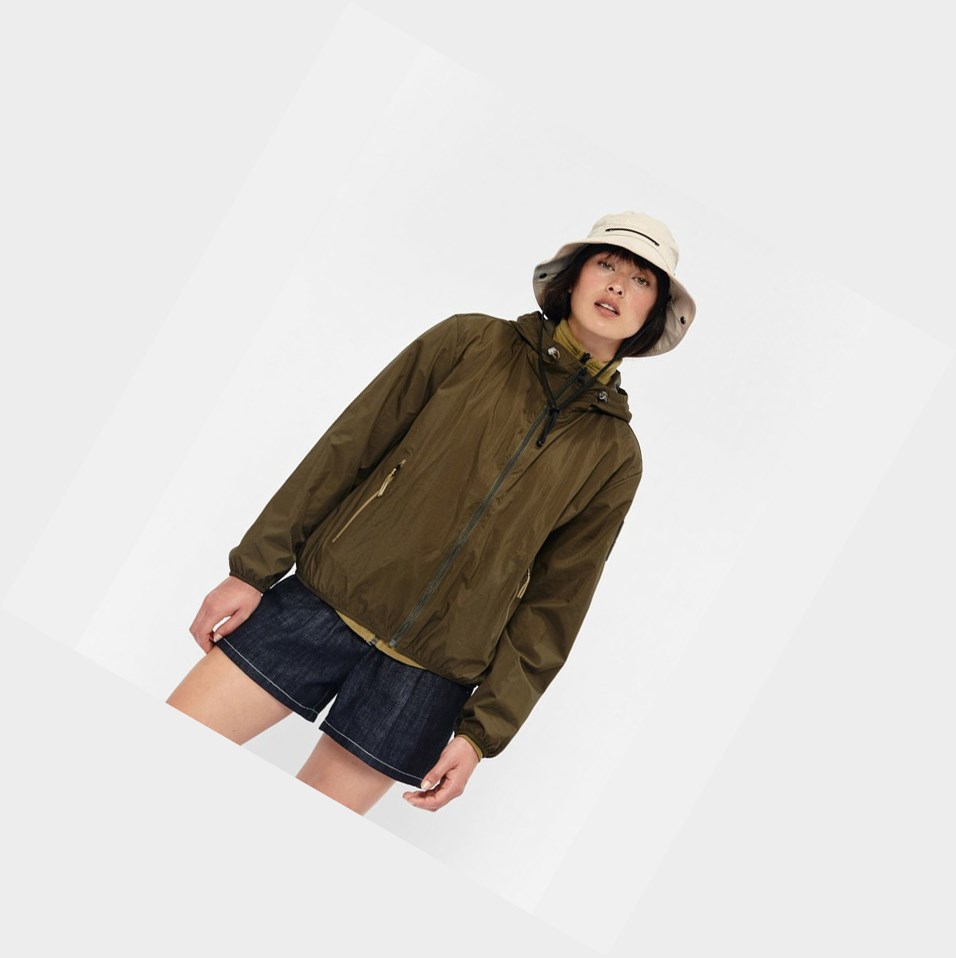 Aigle Packable & Acqua-repellent Bomber Cappotti & Giacca Donna Verde Oliva | ZQG-654278