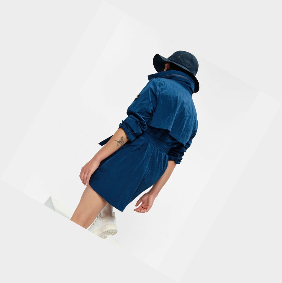 Aigle Single-breasted Trench Raincoat Cappotti & Giacca Donna Blu | TUL-054736