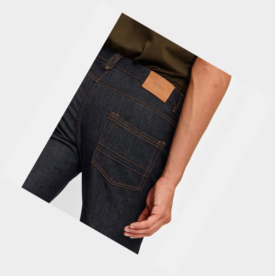 Aigle Slim-fit Pantaloni Uomo Nere | HTP-864019