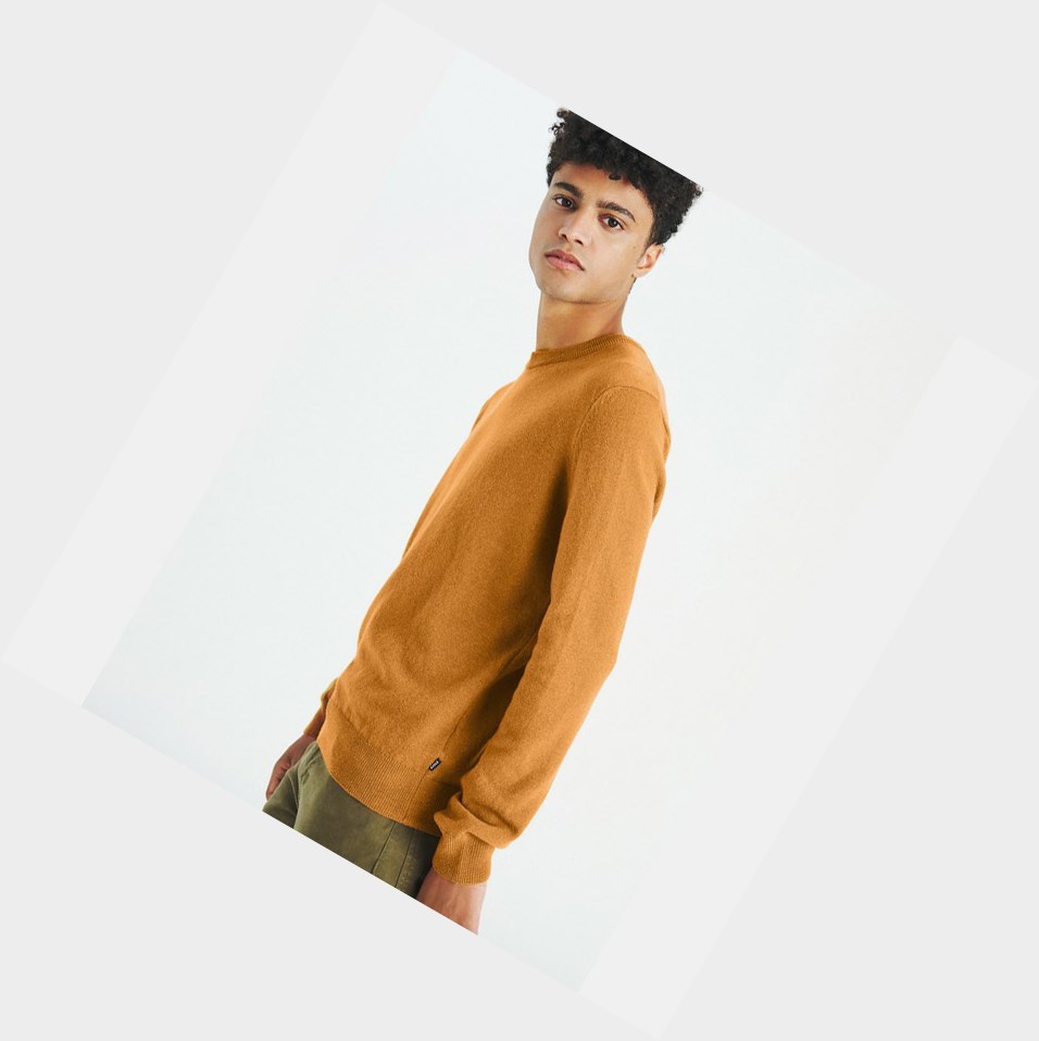 Aigle The Basic Crew-neck Felpe Uomo Arancioni | SWI-823549