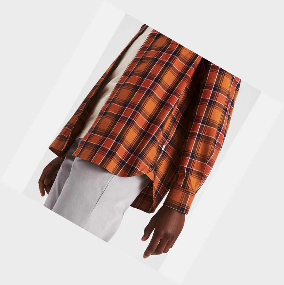 Aigle The Double-pocket Check Camicie Uomo Marroni | MFP-854701