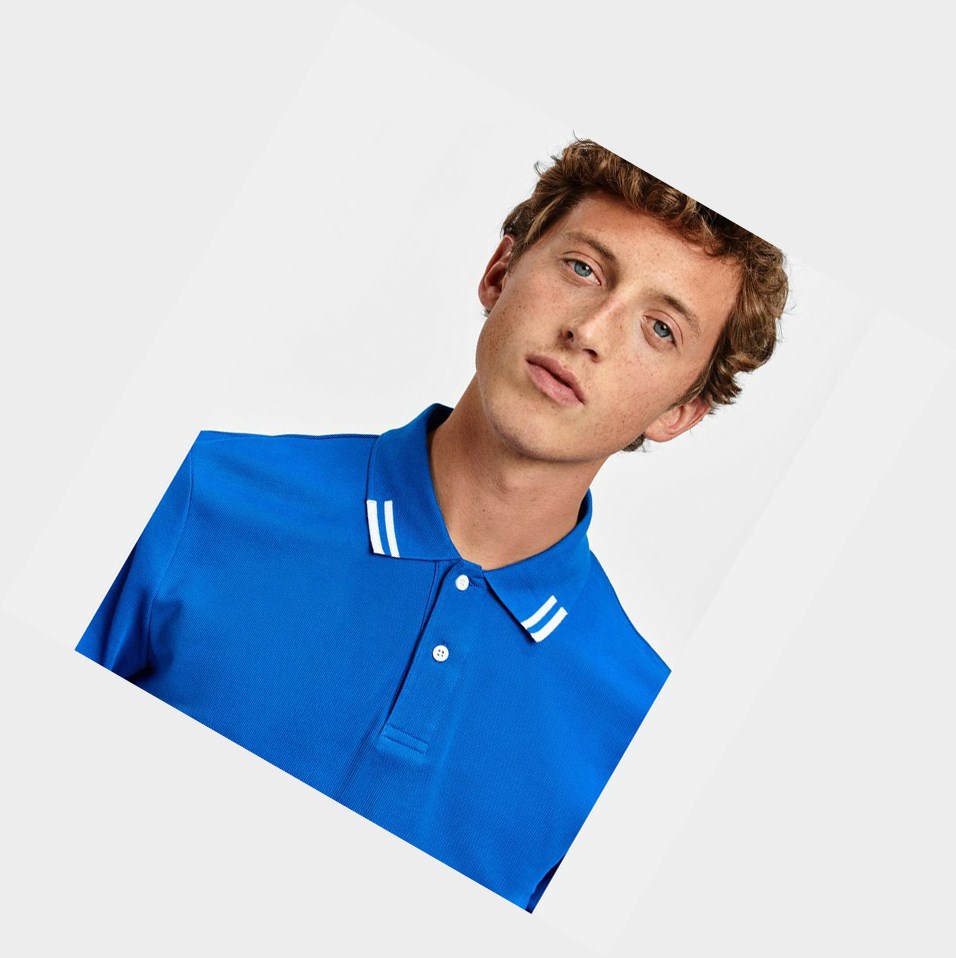 Aigle The Dry-fast Magliette Polo Uomo Blu | GOE-854270