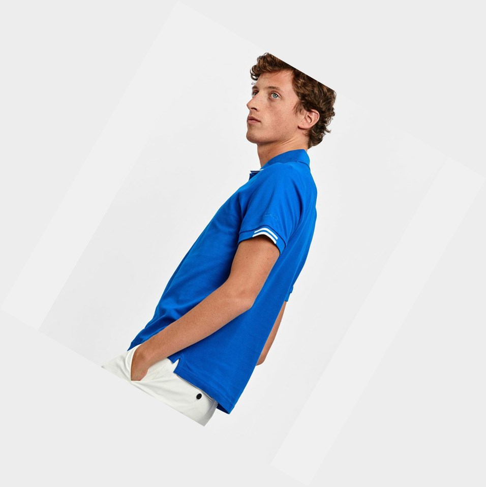 Aigle The Dry-fast Magliette Polo Uomo Blu | GOE-854270