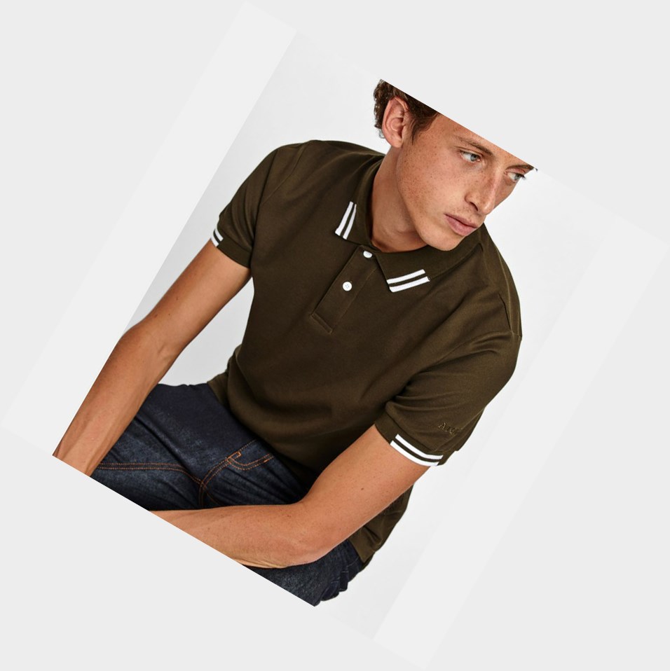 Aigle The Dry-fast Magliette Polo Uomo Khaki | KFZ-143769