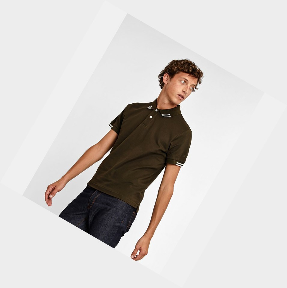 Aigle The Dry-fast Magliette Polo Uomo Khaki | KFZ-143769