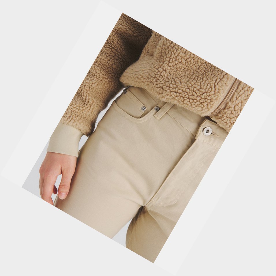 Aigle The Essential 5-pocket Pantaloni Donna Beige | PTZ-349762