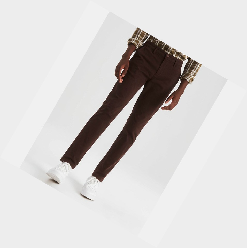 Aigle The Essential Chino Pantaloni Uomo Marroni | GJO-387260