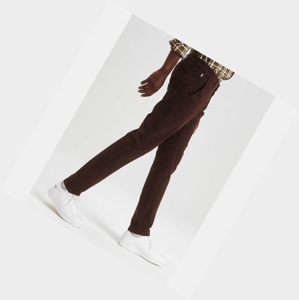 Aigle The Essential Chino Pantaloni Uomo Marroni | GJO-387260