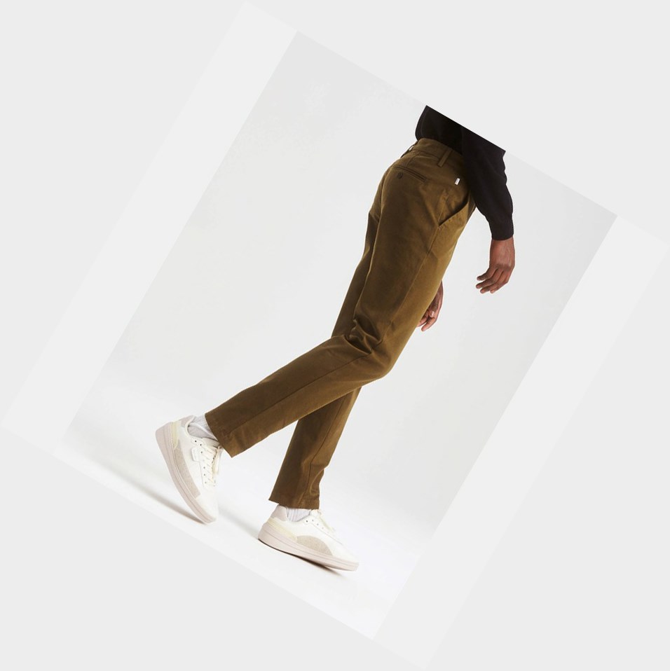 Aigle The Essential Chino Pantaloni Uomo Khaki | QUI-096712