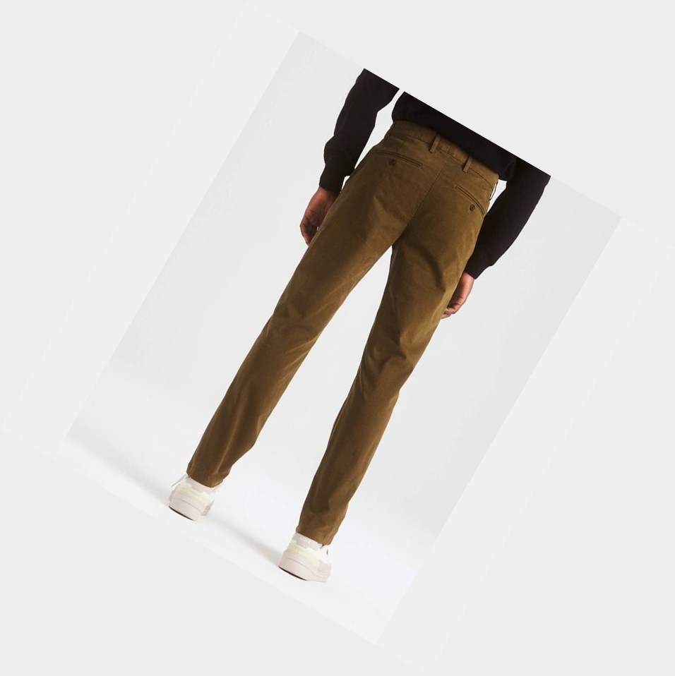 Aigle The Essential Chino Pantaloni Uomo Khaki | QUI-096712