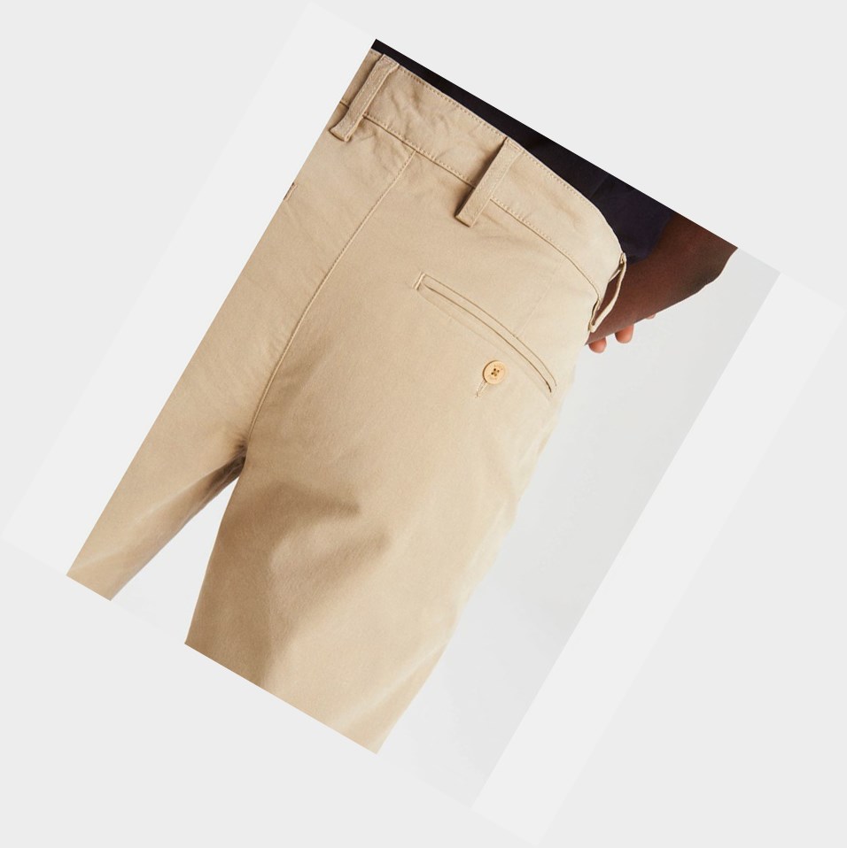 Aigle The Essential Chino Pantaloni Uomo Beige | SKT-357204