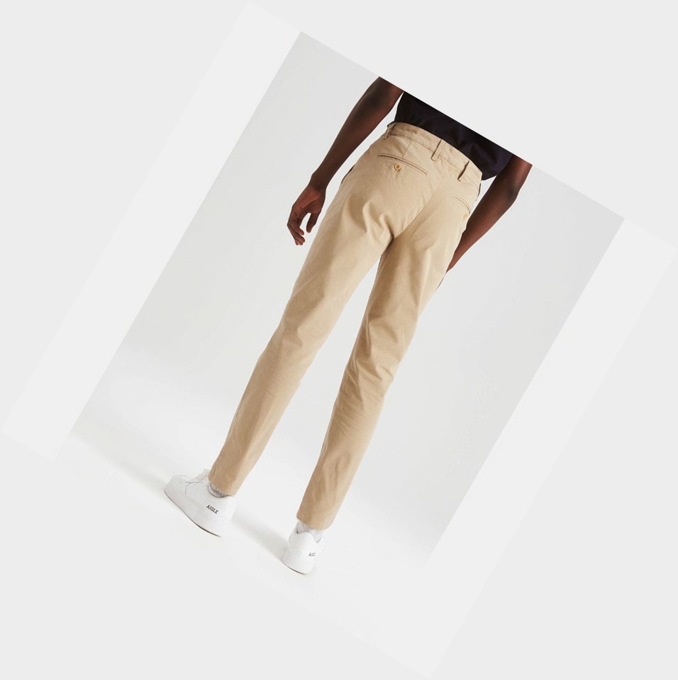 Aigle The Essential Chino Pantaloni Uomo Beige | SKT-357204