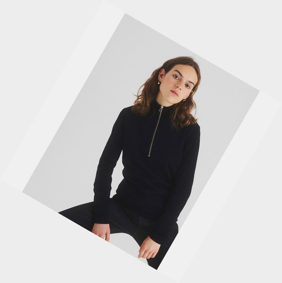 Aigle The Essential Stand-up-collar Jumper, Made From 100% Rws-certified Lana Vergine Jumpers Donna Grigie | TUA-021587