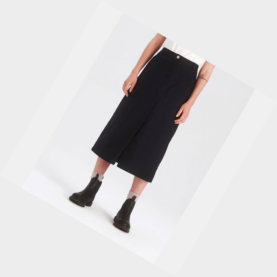 Aigle The Invernali Midi Skirts Gonne Donna Nere | PRC-813942