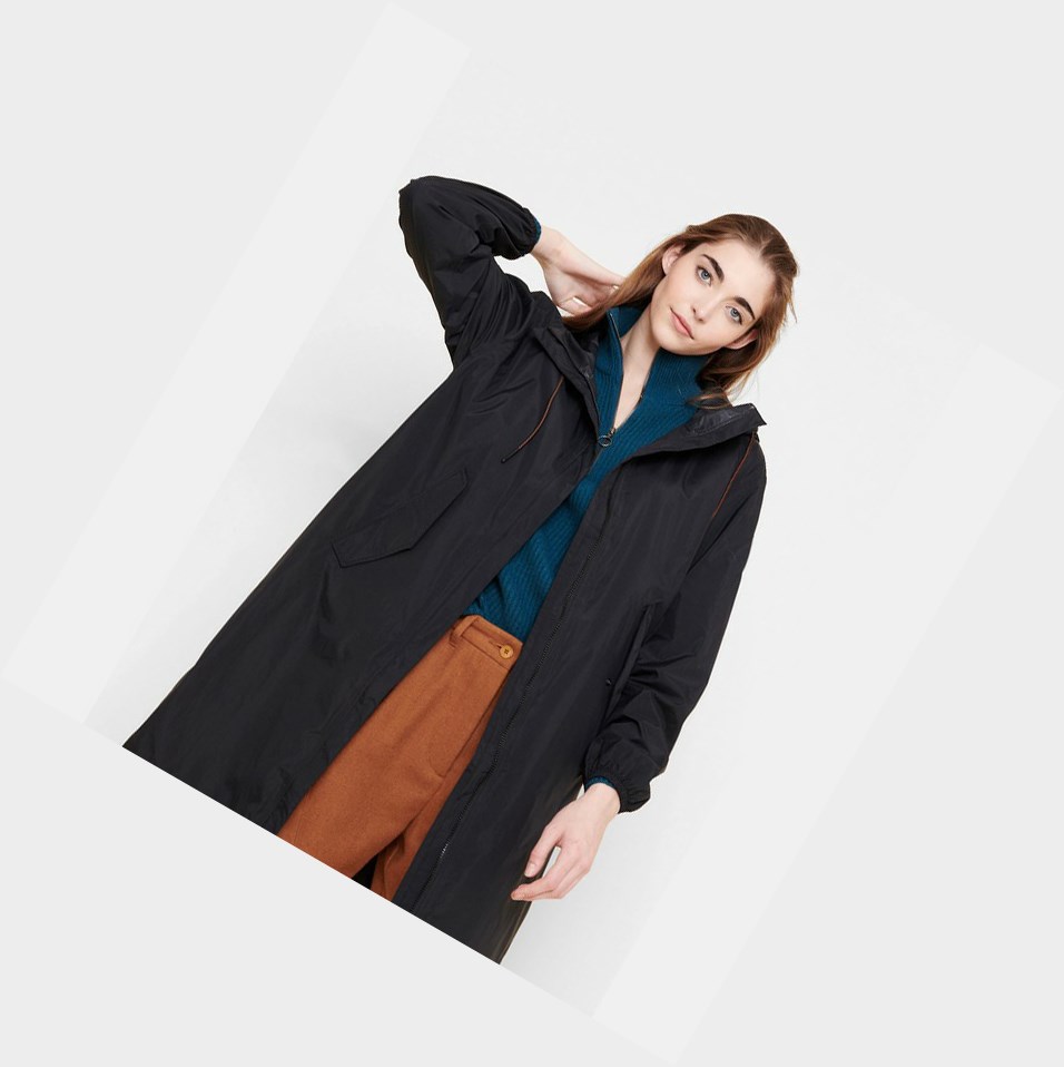 Aigle The Long Packable Giacche Parka Donna Nere | AEL-647309