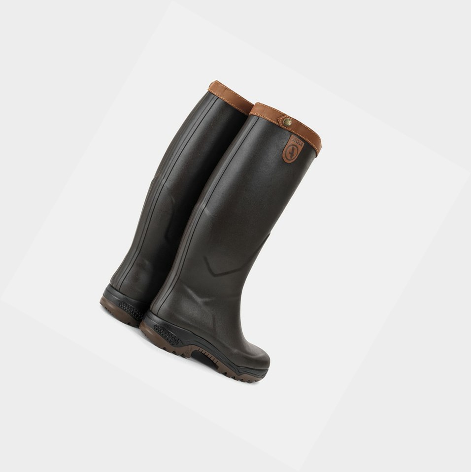 Aigle The Premium Anti-fatigue Boot Stivali da Pioggia Uomo Marroni | FLR-480531