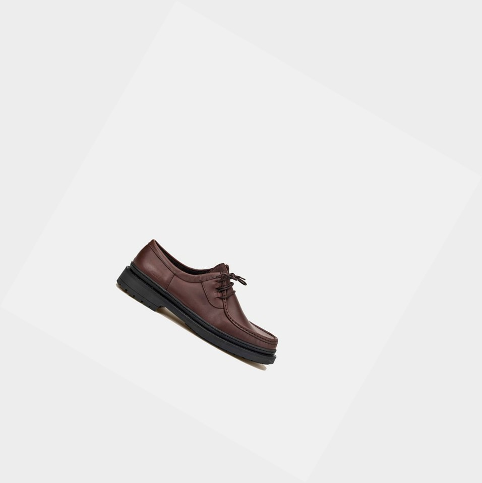 Aigle The Timeless Thick-soled Pelle Scarpe Lifestyle Uomo Bordeaux | FQV-450712