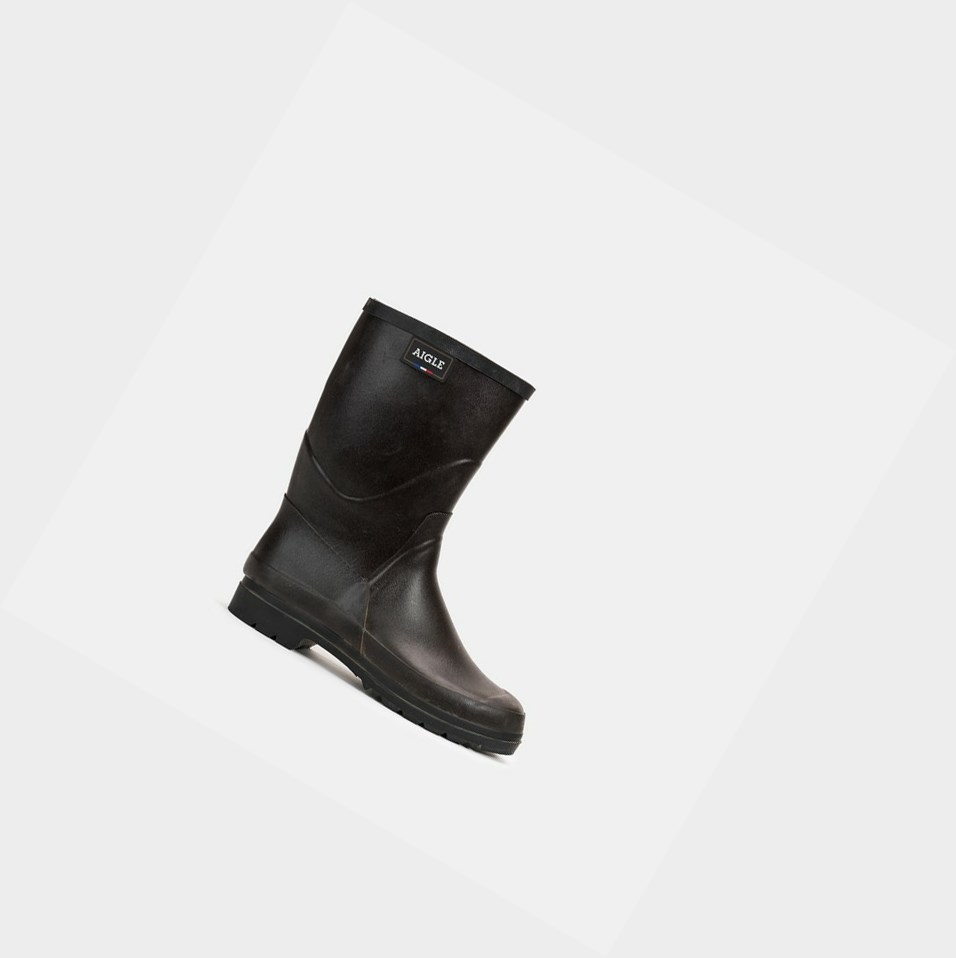 Aigle The Urban Rain Stivali da Pioggia Donna Nere | EJK-193057