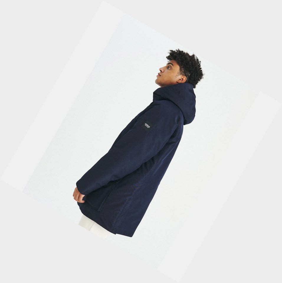 Aigle This Season's Must-have Mtd Giacche Parka Uomo Blu Marino | THO-245731