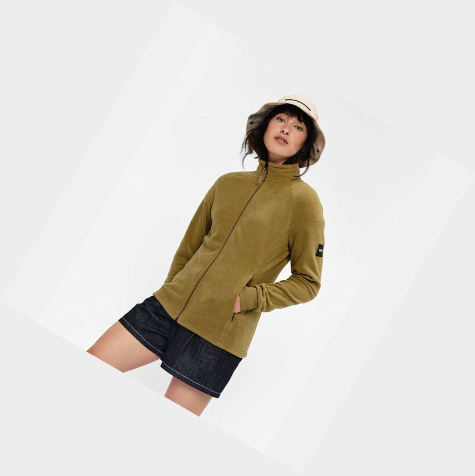 Aigle Warm Fleece Cappotti & Giacca Donna Verde Oliva | ZVJ-298417